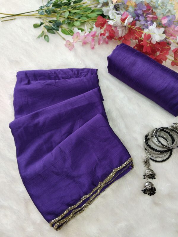 Embellished cutwork saree