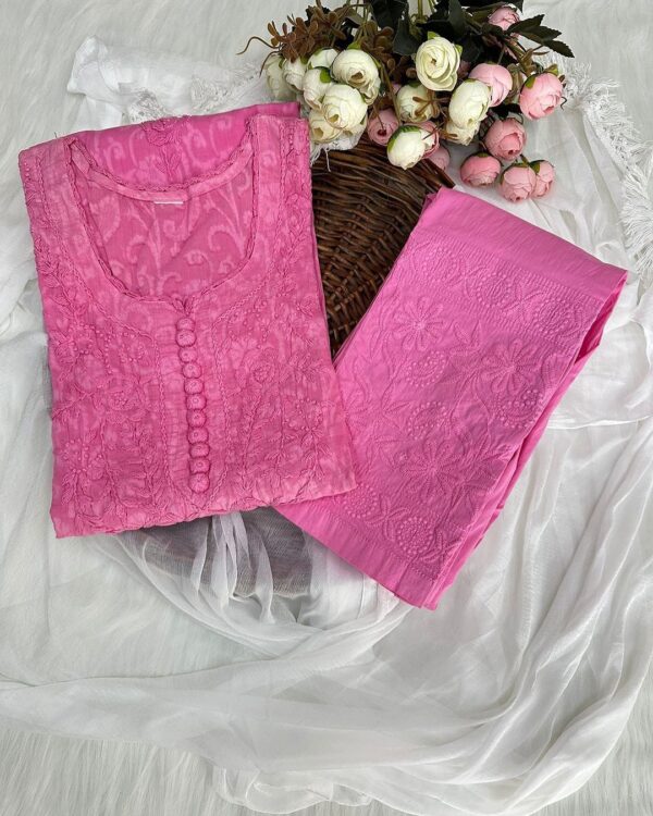 Brasso chikankari coord set