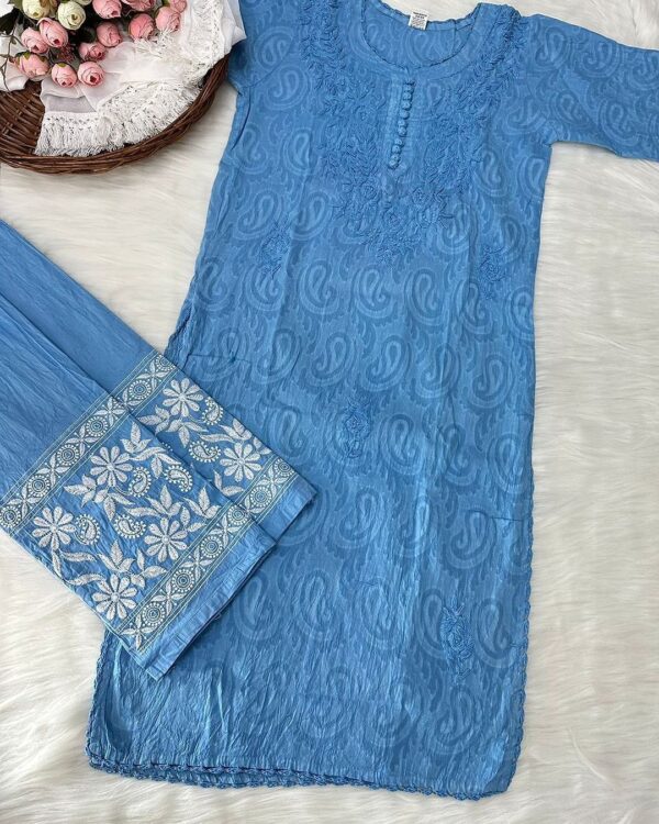 Brasso chikankari coord set