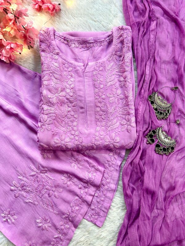 Zeenat Rayon Chikankari Set