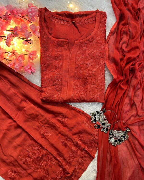 Zeenat Rayon Chikankari Set