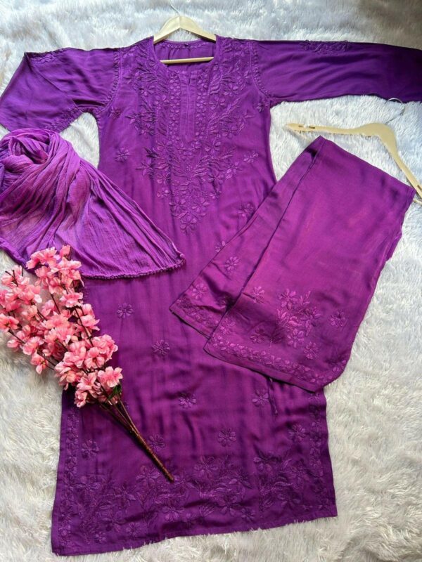 Zeenat Rayon Chikankari Set