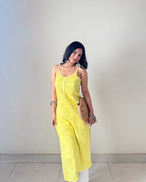 Modal butter noodle Kurti