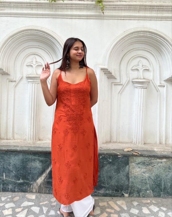 Modal butter noodle Kurti